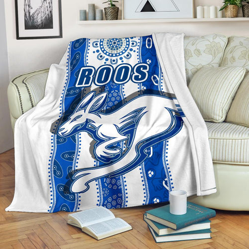 melbourne-kangaroos-premium-blanket-indigenous-north-roos-white