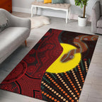 aboriginal-area-rug-indigenous-snake-sun-dot-painting