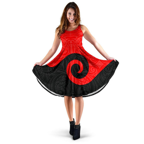 New Zealand Koru Women Midi Dress - Vibe Hoodie