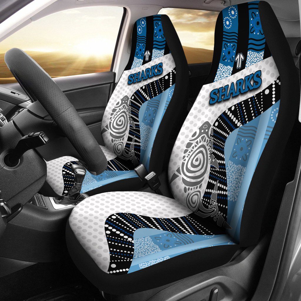 sharks-car-seat-cover