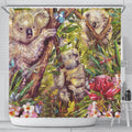 koala-shower-curtain-3d-koala-with-waratah-flower-curtain