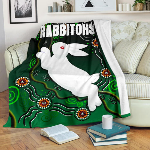 rabbitohs-premium-blanket-simple-indigenous