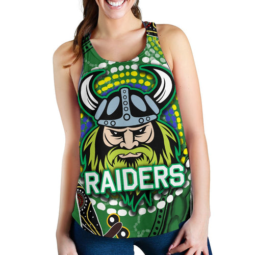 Raiders Women Racerback Tank Aboriginal - Vibe Hoodie