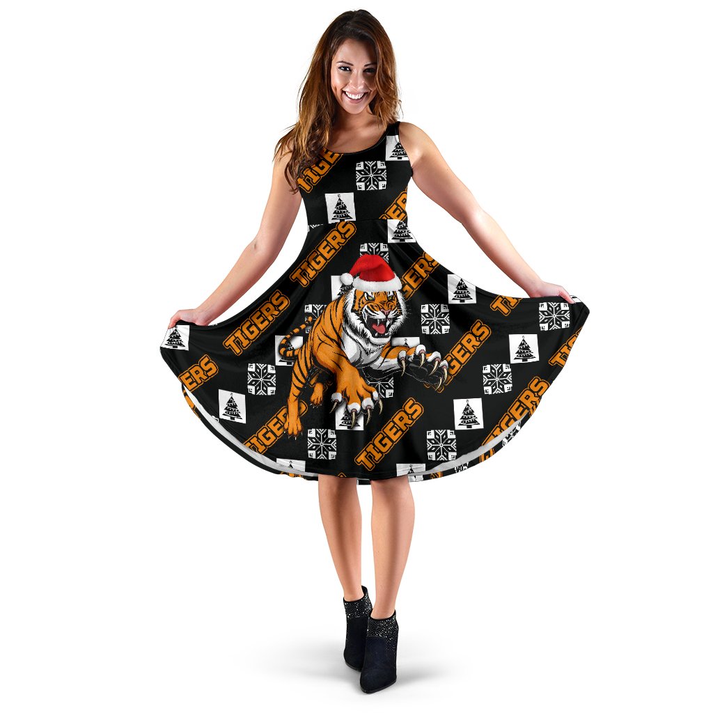Wests Christmas Women's Dress Tigers Fancy - Vibe Hoodie
