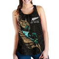 New Zealand Racerback Tank Manaia Paua Fern Wing - Gold - Vibe Hoodie