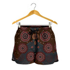 Aboriginal Shorts, Indigenous Dot Painting Short Women 02 - Vibe Hoodie