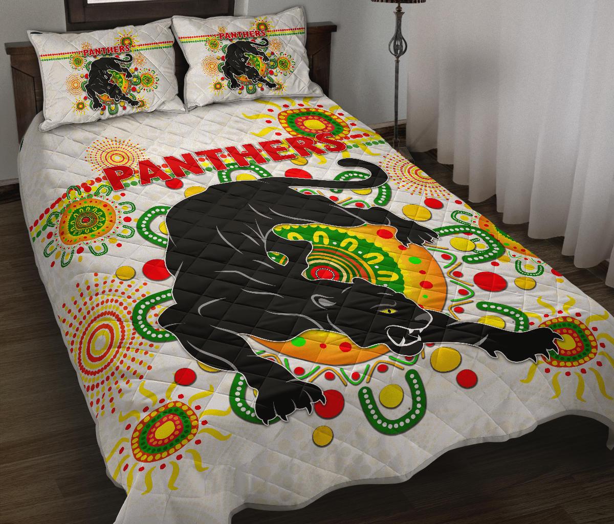penrith-quilt-bed-set-indigenous-panthers-white