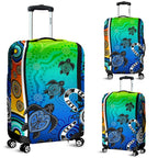 aboriginal-luggage-covers-indigenous-turtle-dot-painting-art