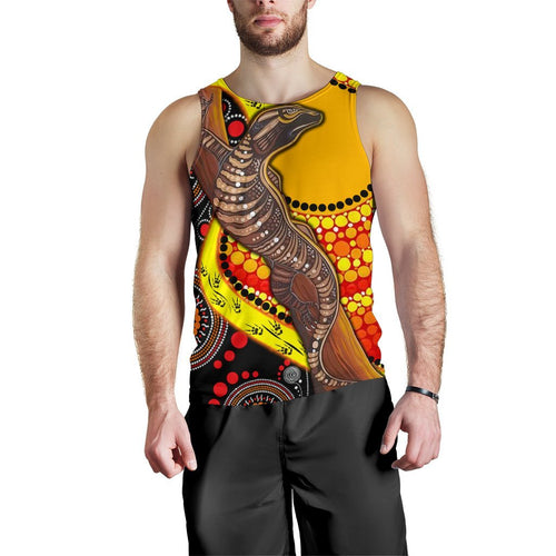 mens-tank-top-australian-aboriginal-dot-painting-sun-and-lizard
