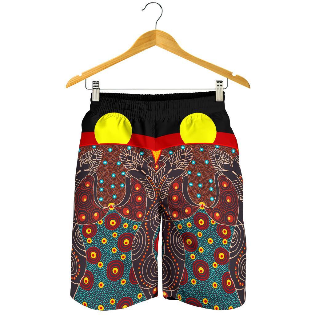 mens-short-aboriginal-sublimation-dot-pattern-style-red
