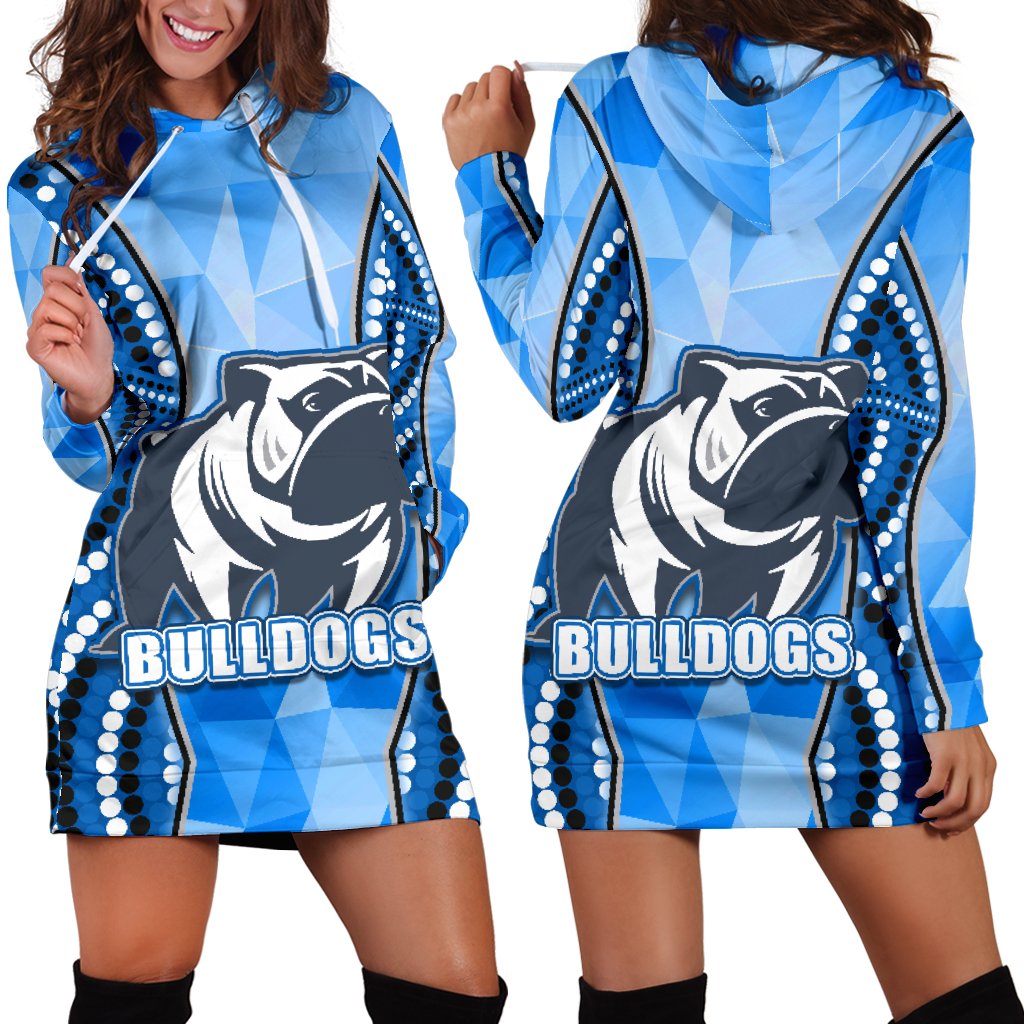 bulldogs-women-hoodie-dress-indigenous-snappy
