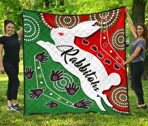 rabbitohs-forever-premium-quilt-indigenous