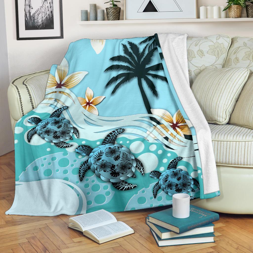 new-zealand-premium-blanket-blue-turtle-hibiscus