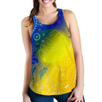 Aboriginal Women's Racerback Tank - Indigenous Fishing - Vibe Hoodie
