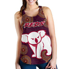 Queensland Women Racerback Tank Indigenous Reds - Vibe Hoodie