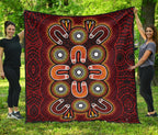 aboriginal-premium-quilt-aboriginal-dot-painting-flowers-style