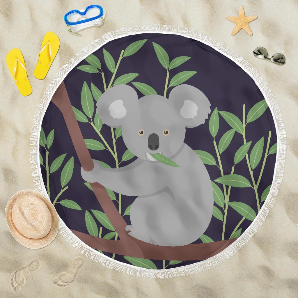 beach-blanket-koala-blanket-climbing-tree-painting-59-x-59-inches