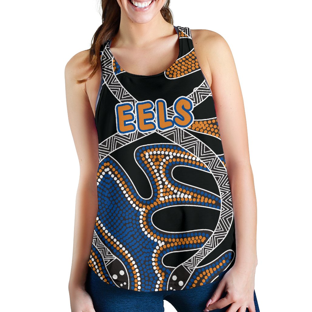Parramatta Women Racerback Tank Eels Indigenous Version - Vibe Hoodie
