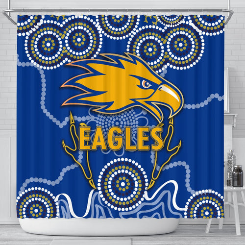 eagles-indigenous-shower-curtain-west-coast
