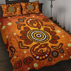 aboriginal-quilt-bed-set-baby-kangaroo-and-dot-painting-patterns