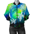 aboriginal-womens-bomber-jacket-indigenous-turtle-ocean-dot-painting-art
