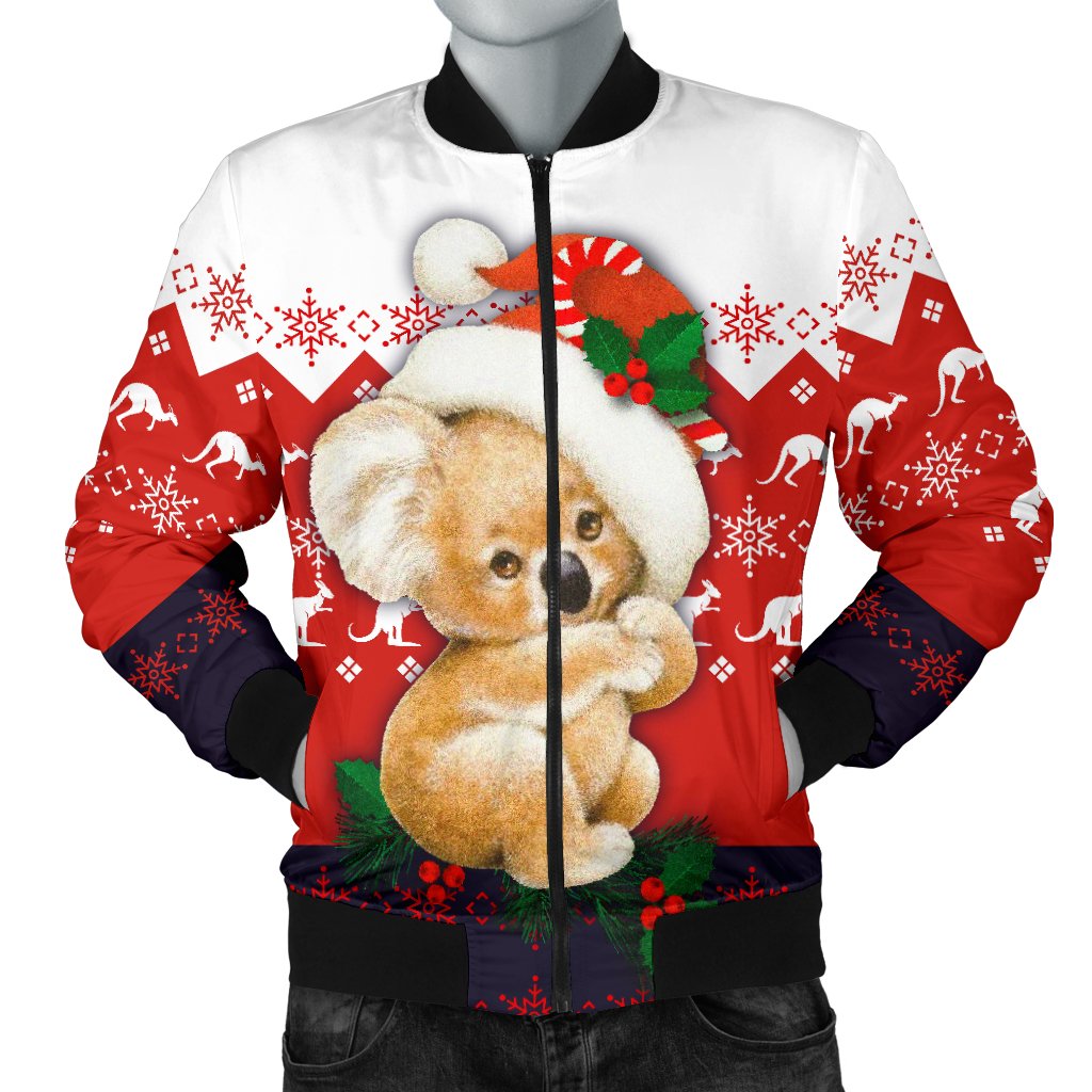 christmas-bomber-jacket-koala-jacket-kangaroo-symbol-snowflakes-men