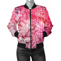 aboriginal-womens-bomber-jacket-sea-turtle-with-indigenous-patterns-pink