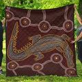 aboriginal-premium-quilt-indigenous-crocodile-brown-color