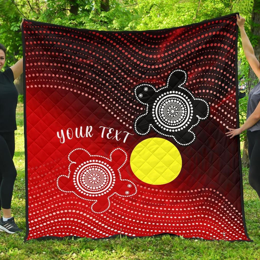custom-aboriginal-premium-quilt-indigenous-circle-dot-painting-style