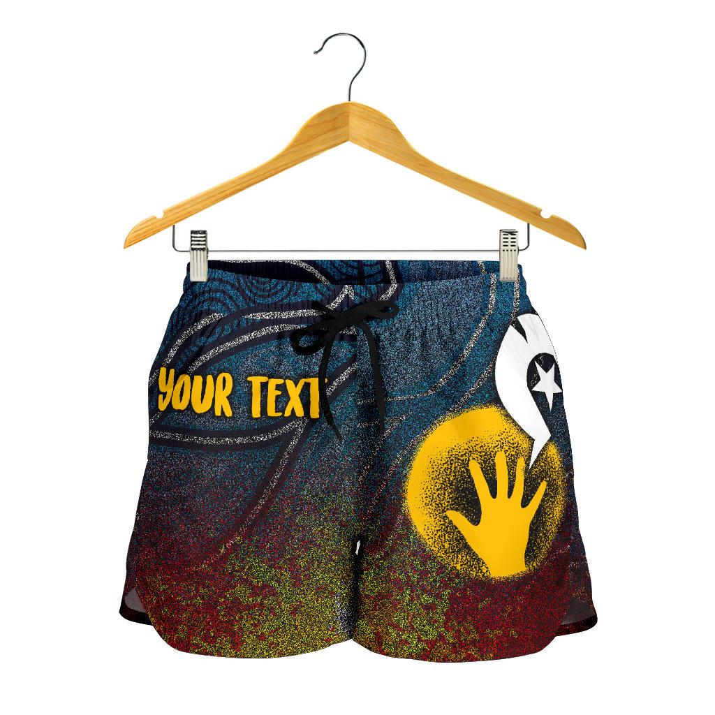 [Custom] Aboriginal Women's Shorts - Aboriginal and Torres Strait Islanders Flag - Vibe Hoodie