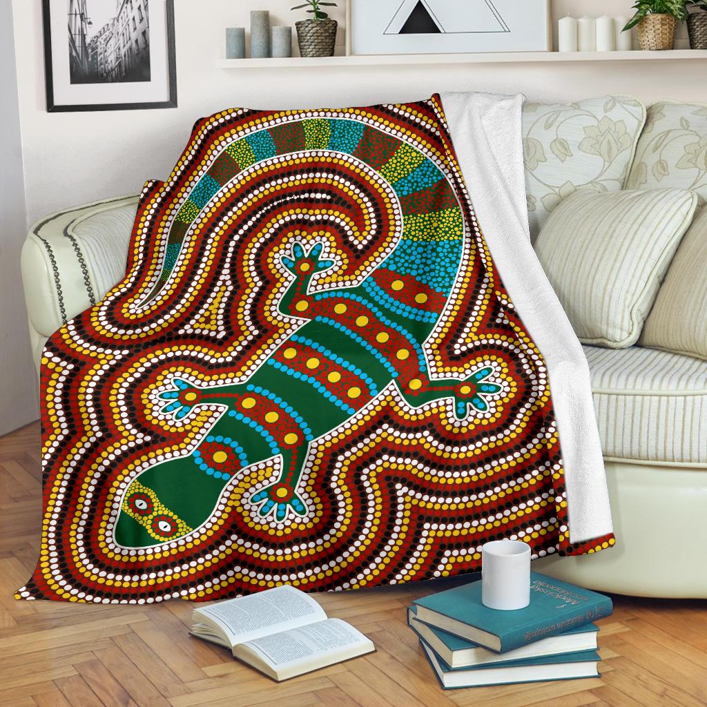 aboriginal-premium-blanket-lizard-dot-painting-patterns