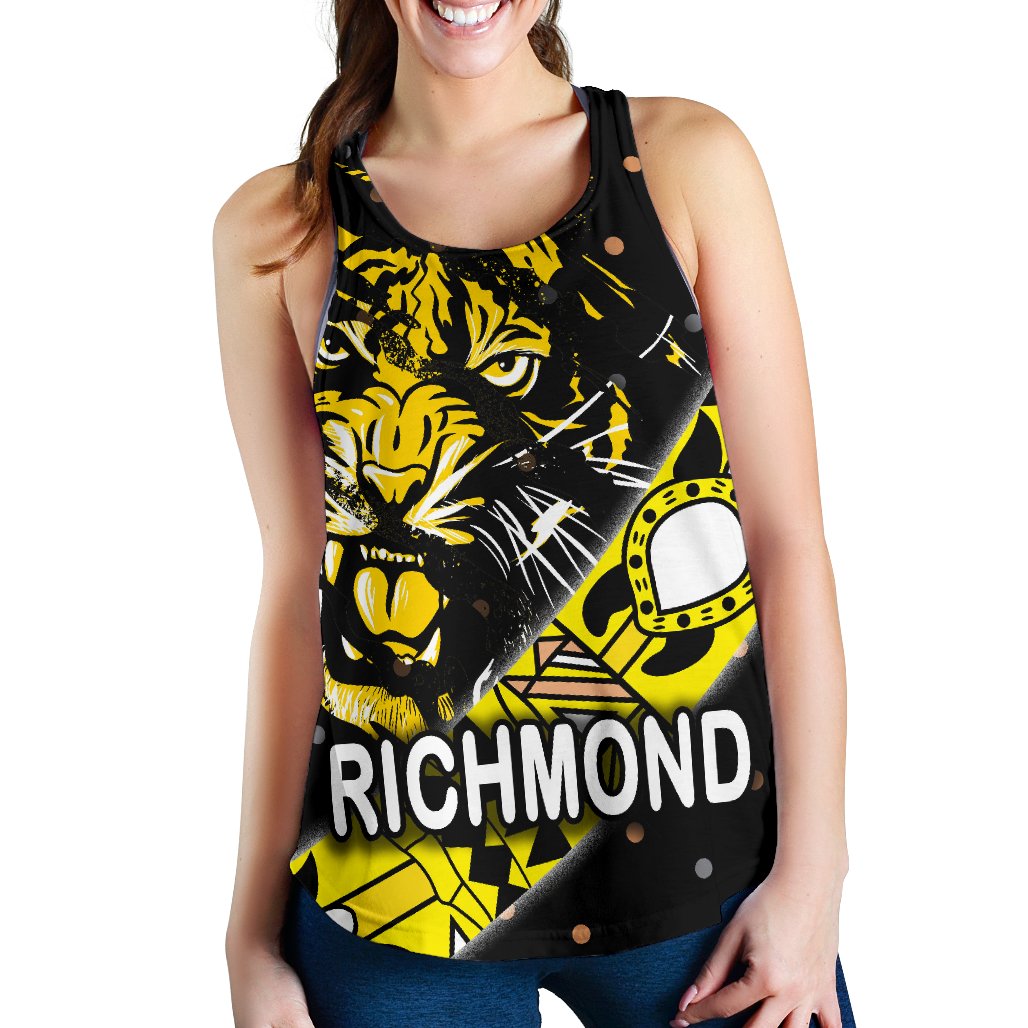 Richmond Women's Racerback Tank Tigers Dotted - Vibe Hoodie