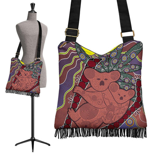 aboriginal-boho-bags-koala-patterns-circle-sun-dot-painting