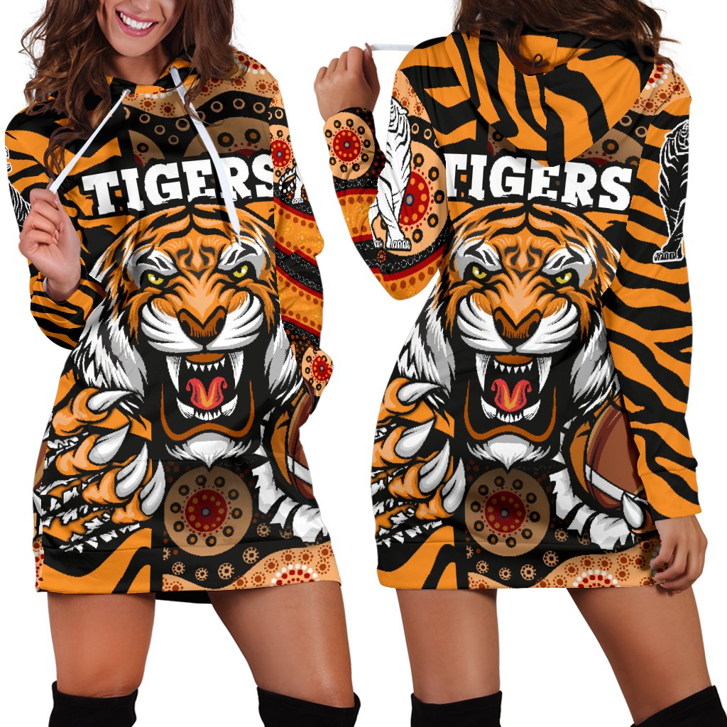 custom-personalised-tigers-womens-hoodie-dress-wests-tiger-skin-style