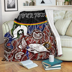 personalised-premium-blanket-aboriginal-dot-in-naidoc-week-style