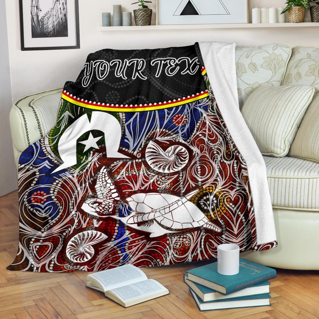 personalised-premium-blanket-aboriginal-dot-in-naidoc-week-style