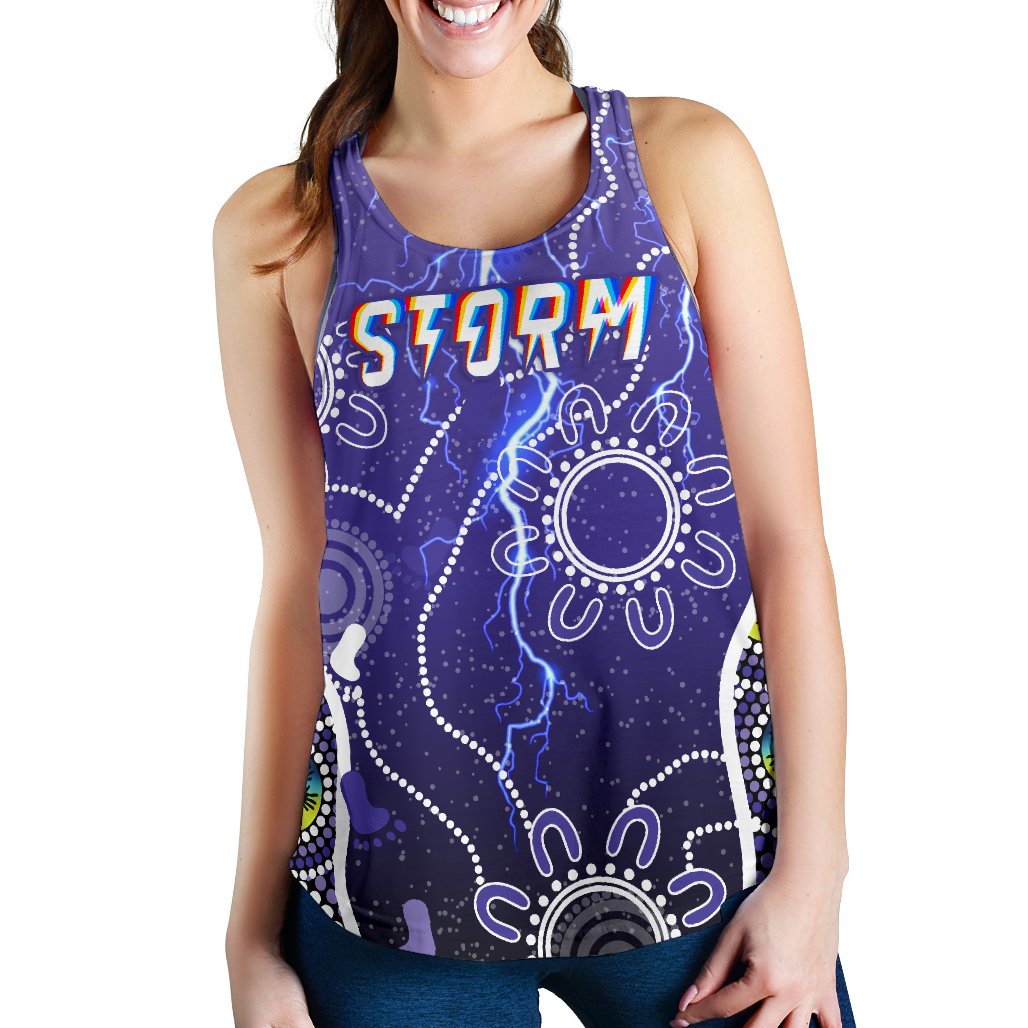 Melbourne Storm Women Racerback Tank Unique Indigenous - Vibe Hoodie