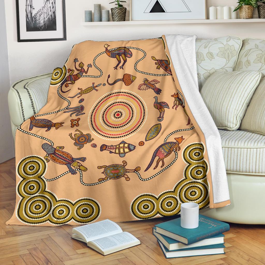 premium-blanket-aboriginal-dot-painting-blanket-australian-animals