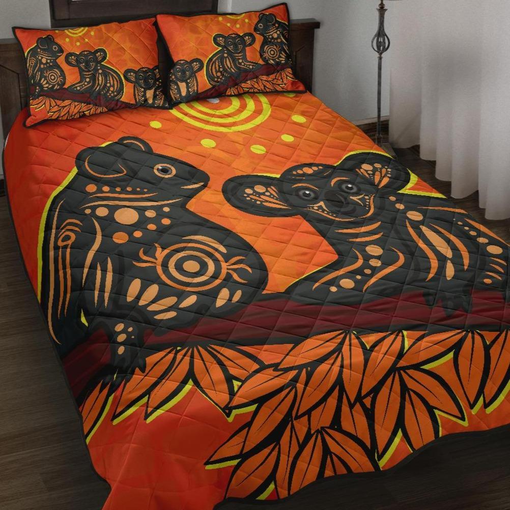 aboriginal-quilt-bed-set-aboriginal-dot-painting-art