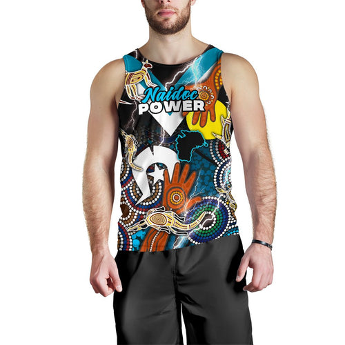 custom-personalised-power-naidoc-week-mens-tank-top-adelaide-special-version-custom-text-and-number