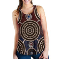 Racerback Tank - Aboriginal Dot Painting Tank Top Ver08 - Women - Vibe Hoodie
