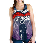 Storm Women's Racerback Tank Anzac Day Aboriginal - Vibe Hoodie