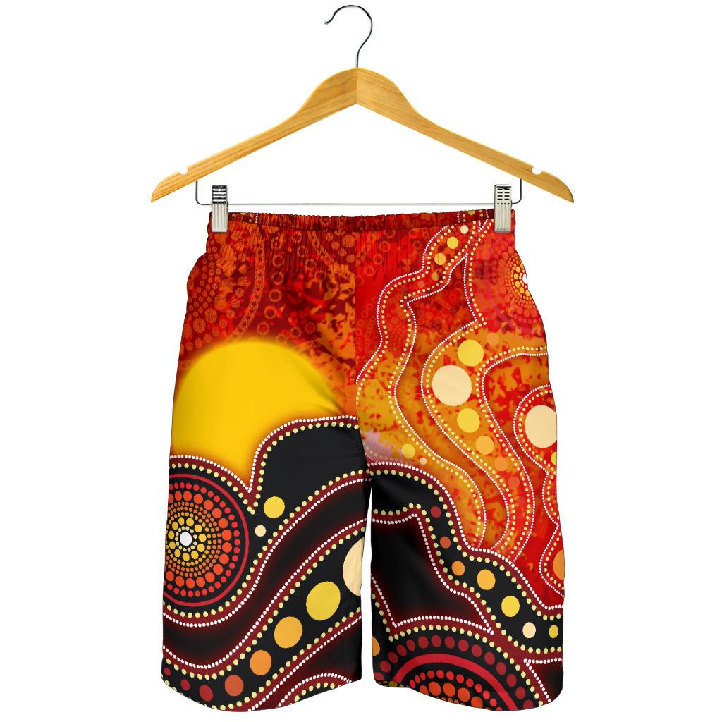 aboriginal-mens-shorts-aboriginal-lives-matter-flag-dot-painting-art