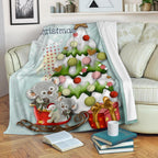 christmas-premium-blanket-koala-blanket-merry-christmas