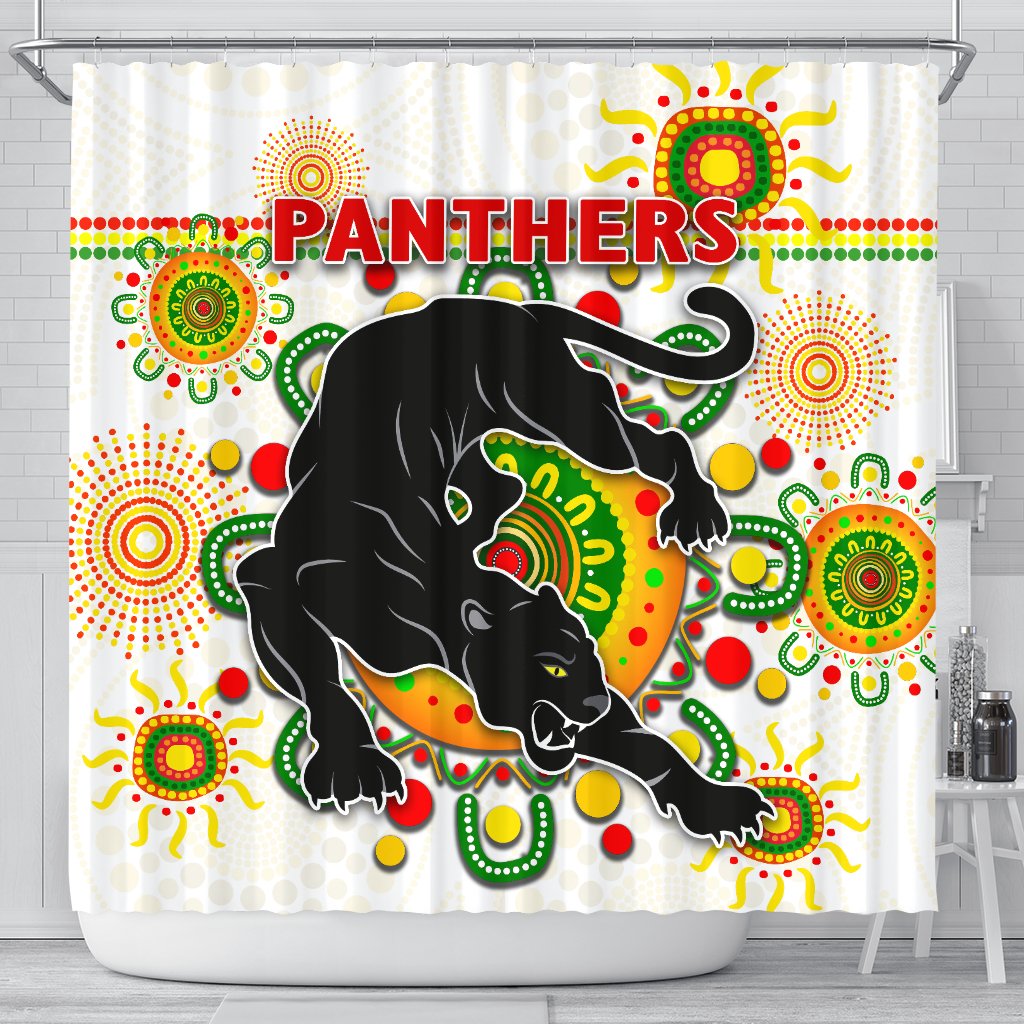 penrith-shower-curtain-indigenous-panthers-white