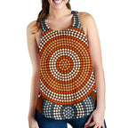 Racerback Tank - Aboriginal Dot Painting Tank Top Ver07 - Women - Vibe Hoodie