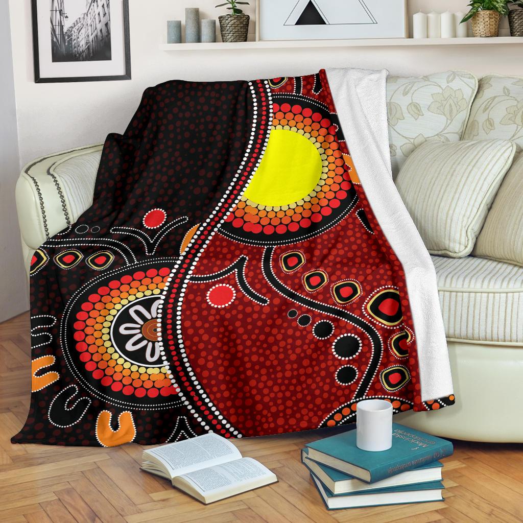 aboriginal-premium-blanket-australia-flag-dot-painting-art