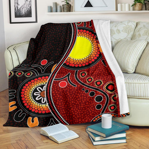 aboriginal-premium-blanket-australia-flag-dot-painting-art
