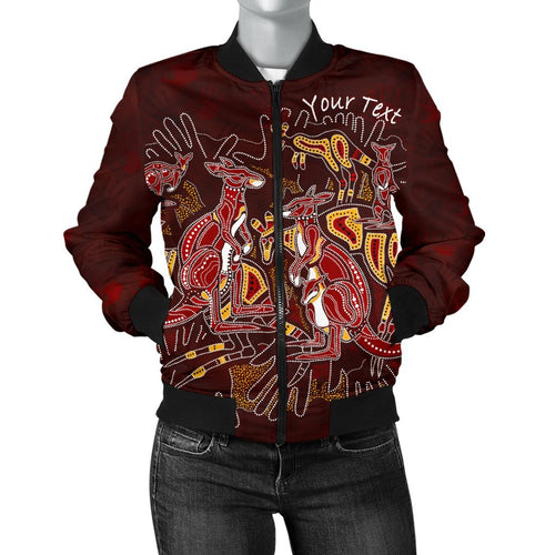 custom-aboriginal-womens-bomber-jacket-kangaroo-family-with-hand-art