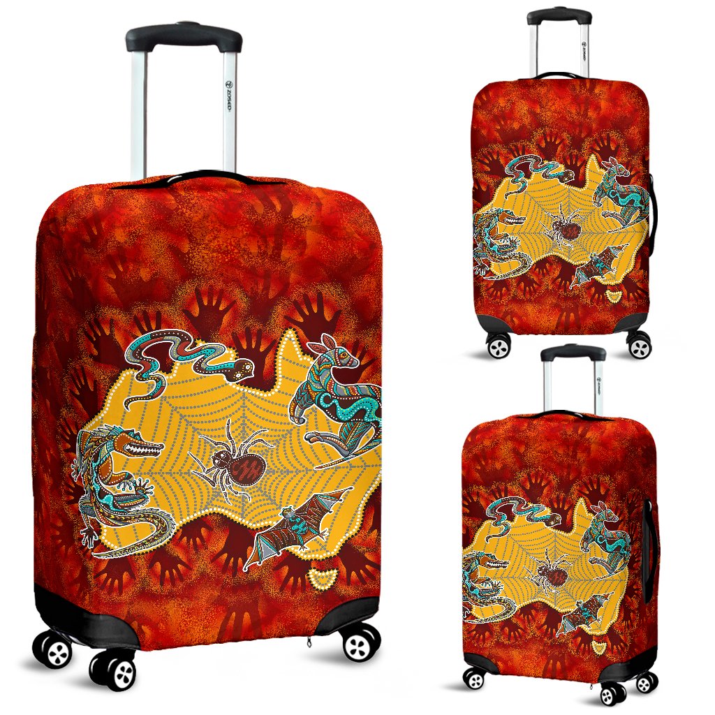 aboriginal-luggage-covers-australia-map-hand-patterns-spider-web